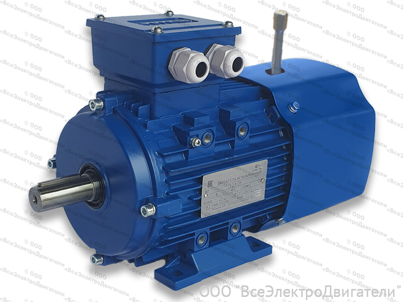 Электродвигатель с тормозом АИР 100 L4 Е2, IM2081 (4,0 кВт 1500 об/мин)1983079