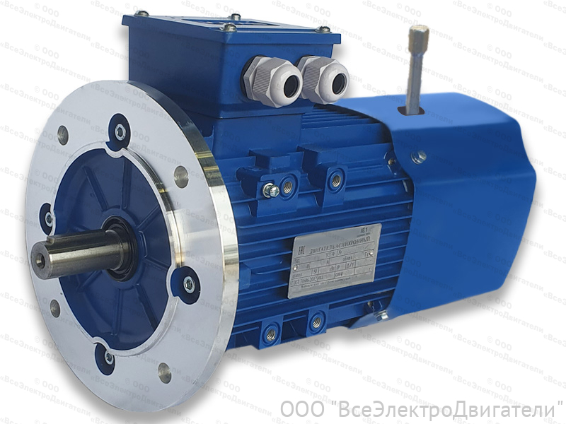Электродвигатель с тормозом ЭЛМАШ АИР 100 L4 Е2, IM3081 (4,0 кВт 1500 об/мин)